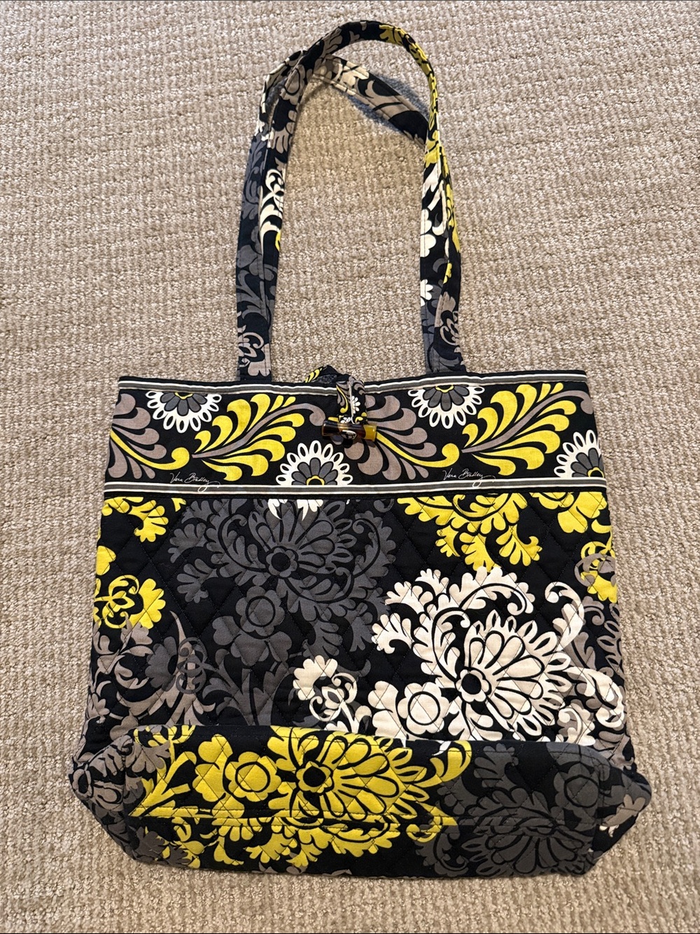 Vera Bradley YFloral Quilted Tote